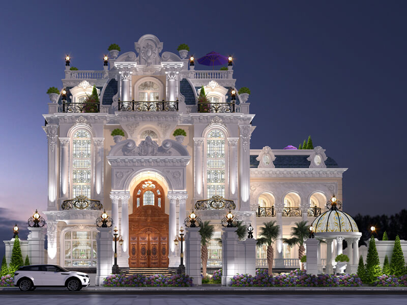 Biệt thự châu âu cổ điển 4 tầng thiết kế đầy sáng tạo