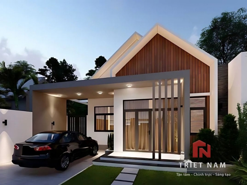 Gợi ý mẫu nhà cấp 4 có gác lửng 5×16m đẹp và tiện nghi cho gia đình