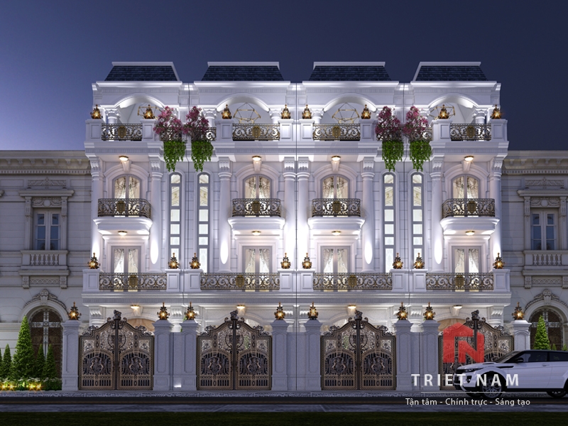 NHÀ LIỀN KỀ ĐẸP 3 TẦNG TÂN CỔ ĐIỂN