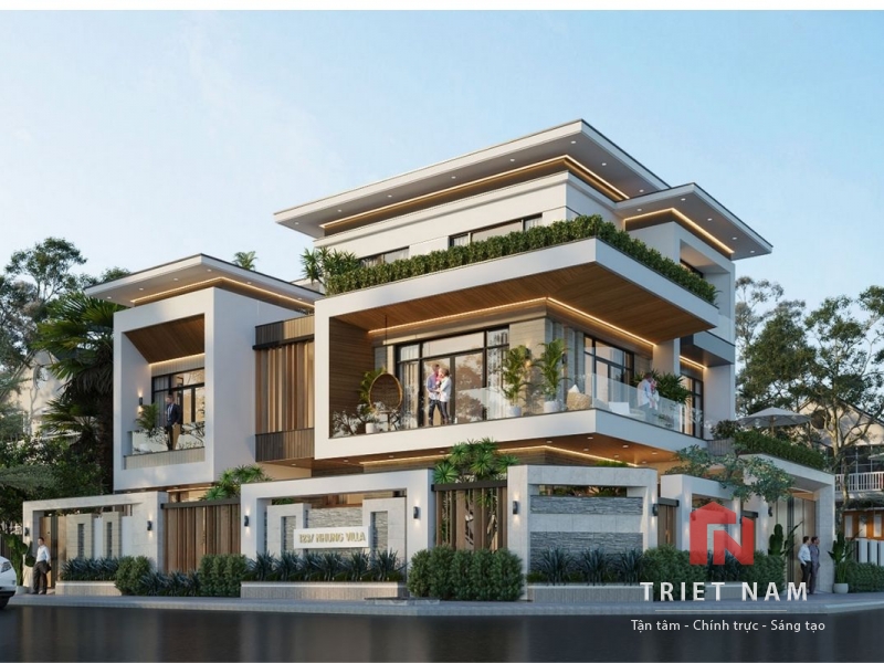 Những mẫu biệt thự nhà vườn 3 tầng hiện đại đang gây sốt năm 2024
