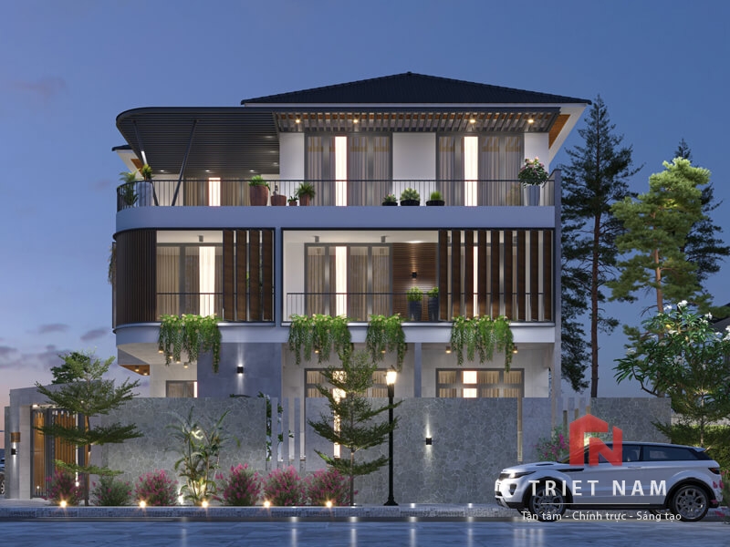 Biệt thự 3 tầng hiện đại sang trọng và tinh tế