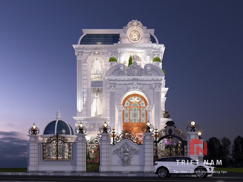Biệt thự 9×15 tân cổ điển 3 tầng đẹp